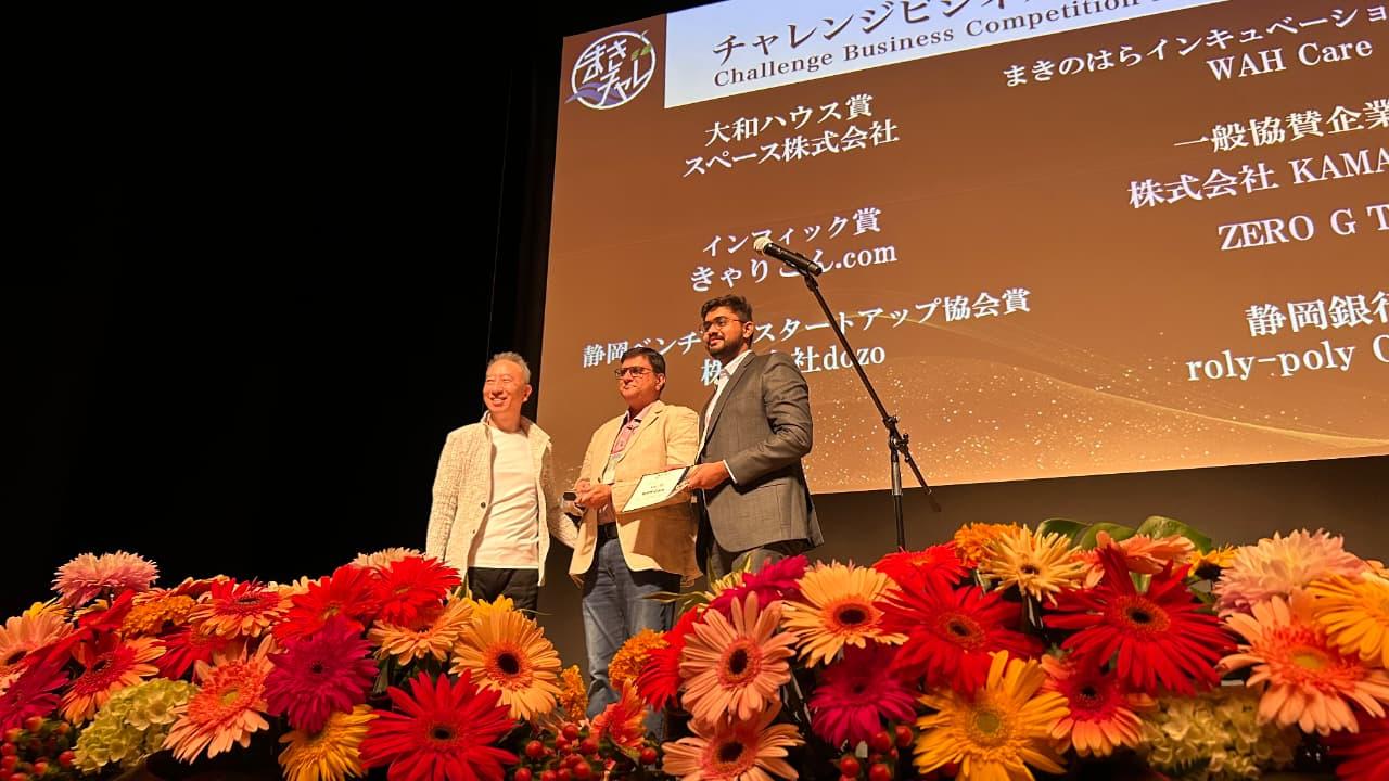 WAH Care awarded the Makinohara Incubation Startup Award in Japan